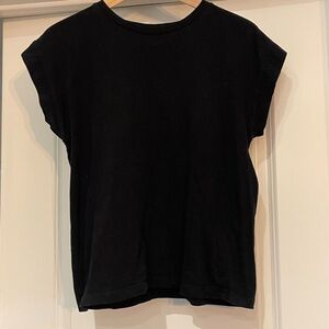 Zara Classic Black Short Sleeve Top